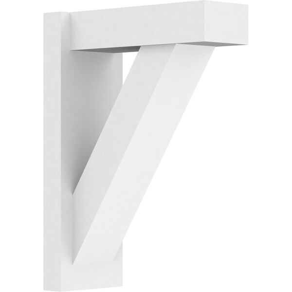 Ekena Millwork Traditional Architectural Grade PVC Outlooker with Block Ends, 7"W X 16"D X 22"H OUTP07X16X22TRA05 - main